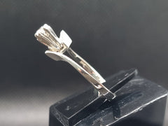 Silver Single Stone Ring