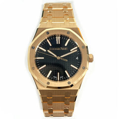 AP Royal Oak Yellow Gold Color Black Dial