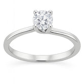 Silver Single Stone Ring