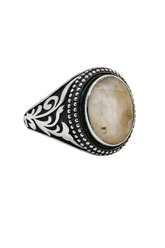 Men’s Ring with Pukhraj (Topaz) Stone