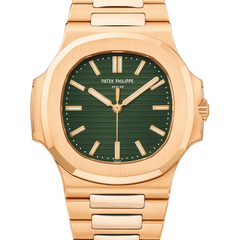 Nautilus Rose Gold with Green Dial