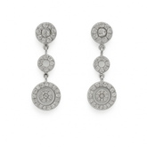925 Silver 4-Circle Style Earrings