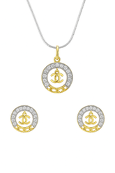Chanel-inspired Locket Tops Set Two Tone