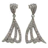 Knotted Curtain Style Earrings – 925 Silver