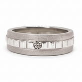 925 Silver Matte & Polished Finish Band