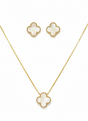 Van Cleef Inspired Locket Tops with Gray Pearl