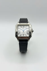 The "Classic Santos" Silver & White Leather