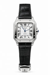 The "Classic Santos" Silver & White Leather