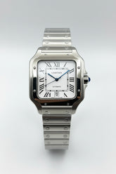 The "Classic Santos" Silver Steel Bracelet