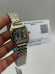 The "Classic Panthère" Two-Tone Steel & Onyx