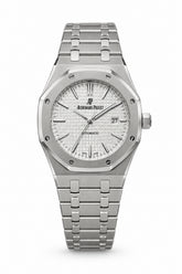 The "Classic Oak" Silver & Silver Tapisserie Steel Bracelet
