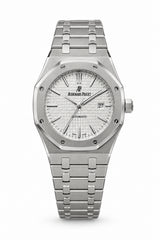 The "Classic Oak" Silver & Silver Tapisserie Steel Bracelet