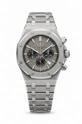 The "Classic Oak Chronograph" Silver & Grey Tapisserie Steel Bracelet