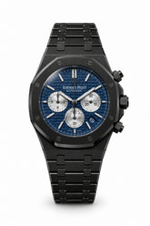 The "Classic Oak Chronograph" All-Black ADLC & Reverse Panda Navy Tapisserie
