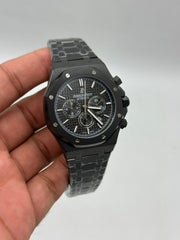 The "Classic Oak Chronograph" All-Black ADLC & Onyx Tapisserie