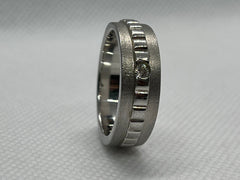 925 Silver Matte & Polished Finish Band