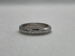 925 Silver Gents Band with Cubes Design