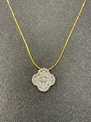 Van Cleef Inspired Locket Tops in Gold Plated 925 Silver with Zircon