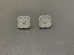 Van Cleef Inspired Locket Tops in Gold Plated 925 Silver with Zircon