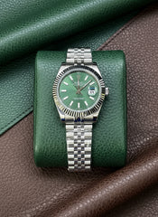 Date Just Mint Green Dial & Jubilee Bracelet
