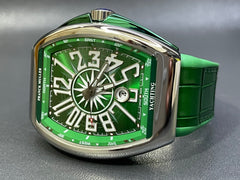 Franck Muller Vanguard Yachting Green & Stainless Steel