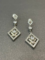 925 Silver Rhombus Earrings