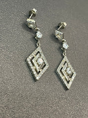925 Silver Rhombus Earrings
