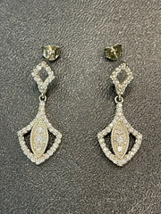 925 Silver Earrings with Zircon