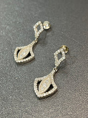 925 Silver Earrings with Zircon