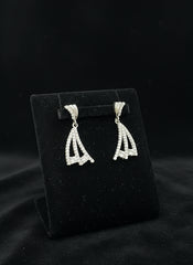 Knotted Curtain Style Earrings – 925 Silver