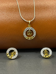 Chanel-inspired Locket Tops Set Two Tone