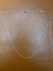 925 Silver Small Box Style Chain