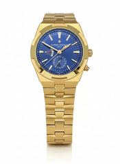 Vacheron Constantin Overseas Dual Time Inspired Watch – Rose Gold Finish & Blue Dial