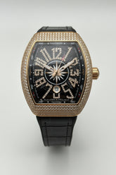 The "Iced Vanguard Regatta" Rose Gold & Onyx Watch