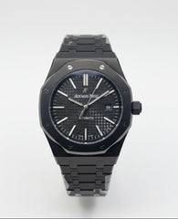 Royal Oak Black Dial Watch | Full Ceramic Case & Bracelet | Automatic Movement