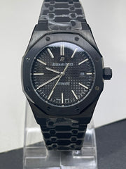 Royal Oak Black Dial Watch | Full Ceramic Case & Bracelet | Automatic Movement