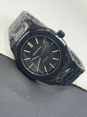 Royal Oak Black Dial Watch | Full Ceramic Case & Bracelet | Automatic Movement