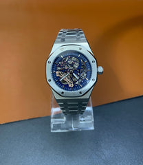 Royal Oak Skeleton Watch – Blue Dial | Automatic Movement | Luxury Timepiece