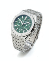 Royal Oak Green Dial Chronograph Watch | Stainless Steel | Quartz Movement