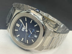 Nautilus Annual Calendar Watch – Blue Dial | Moon Phases | Luxury Timepiece