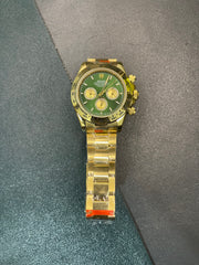 Cosmograph Daytona “John Mayer” – Yellow Gold Tone with Green Dial & Gold Sub-Dials