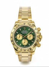 Cosmograph Daytona “John Mayer” – Yellow Gold Tone with Green Dial & Gold Sub-Dials