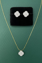 Van Cleef Inspired Locket Tops in Gold Plated 925 Silver with Zircon