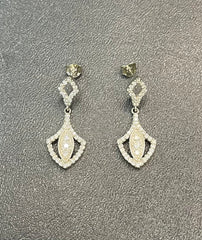 925 Silver Earrings with Zircon