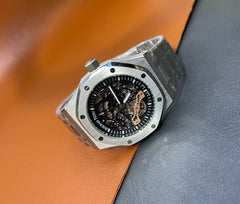 Royal Oak Skeleton Watch – Black Dial | Automatic Movement | Luxury Timepiece