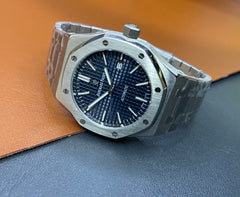 Royal Oak Blue Dial Watch | Stainless Steel Case & Bracelet | Automatic Movement