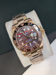 GMT-Master II Oyster, 40 mm, Everose gold "Tiger Iron" (Master Plus)