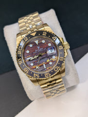 Rolex GMT-Master II Yellow Gold Tiger Iron Dial Jubilee