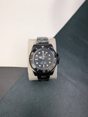 44mm Deep-Sea Black Ceramic PVD Custom Watch | Time N Treasure