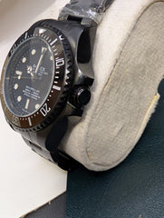 44mm Deep-Sea Black Ceramic PVD Custom Watch | Time N Treasure